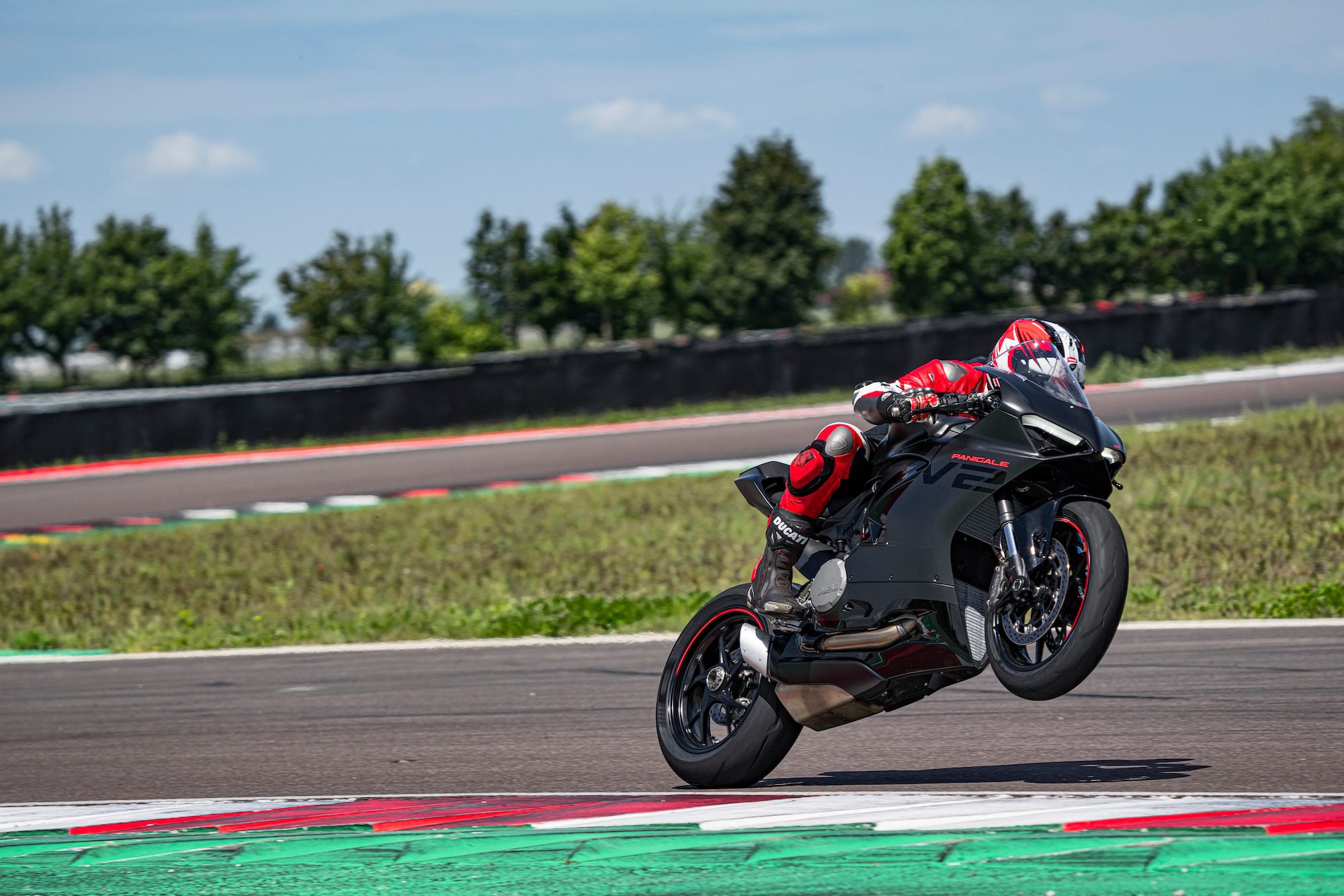 Ducati's Panigale V2, now showing off a sweet "Black on Black" color scheme for 2024. Media sourced from Ducati.