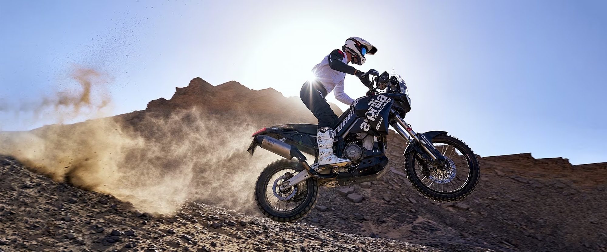 Aprilia’s "Back to Africa" Tuareg Prototype. Media sourced from Piaggio's press release.