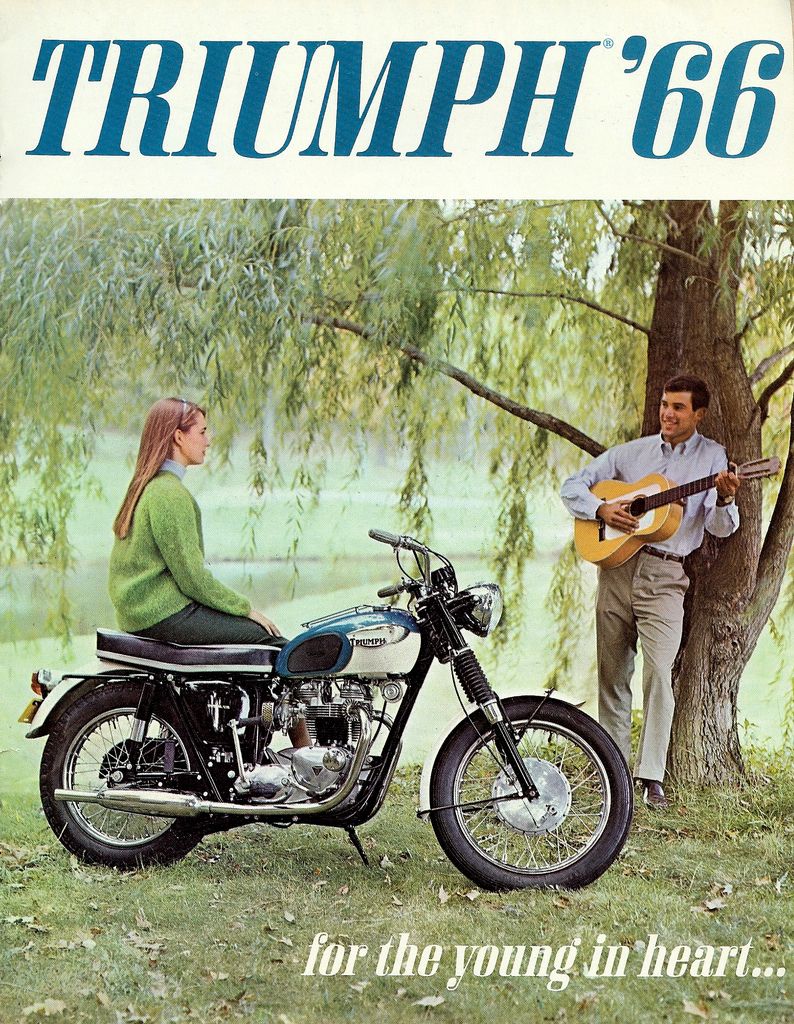 A Triumph motorcycle brochure from 1966