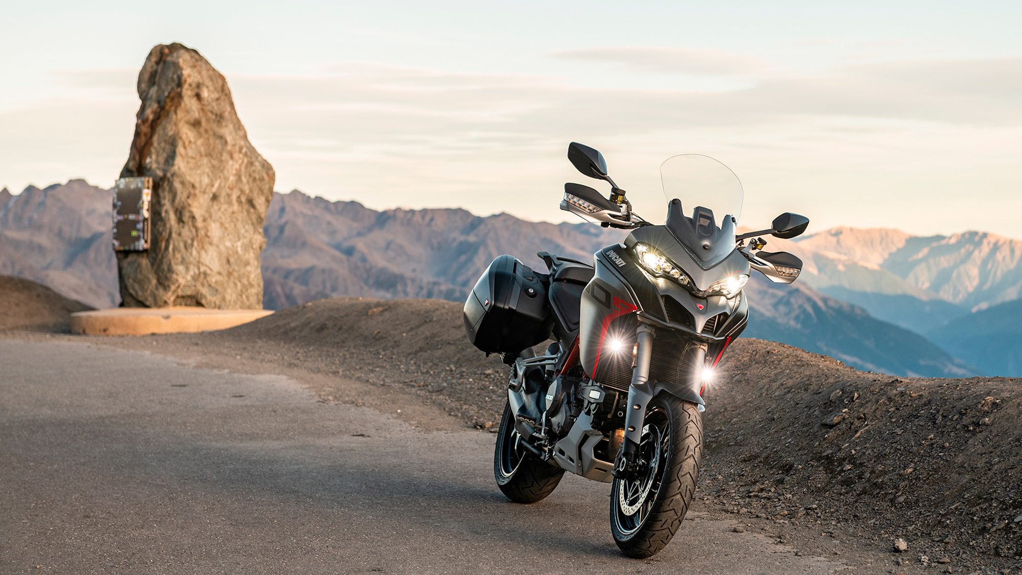 A view of Ducati's 2020 Multistrada 1260 S Grand Tour. Media sourced from Ducati.
