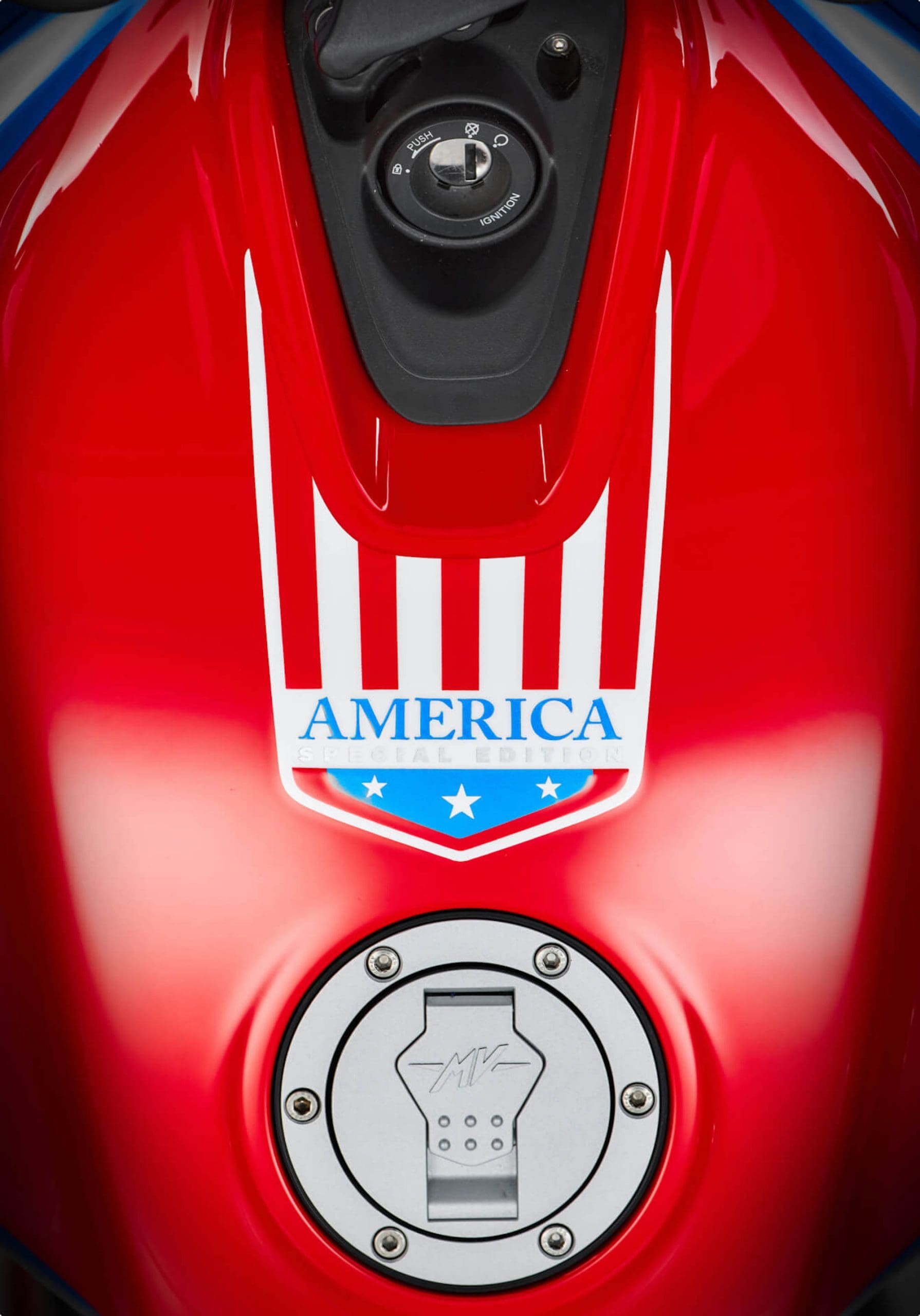 A view of MV Agusta's new Dragster RR SCS America. Media sourced from MV Agusta.