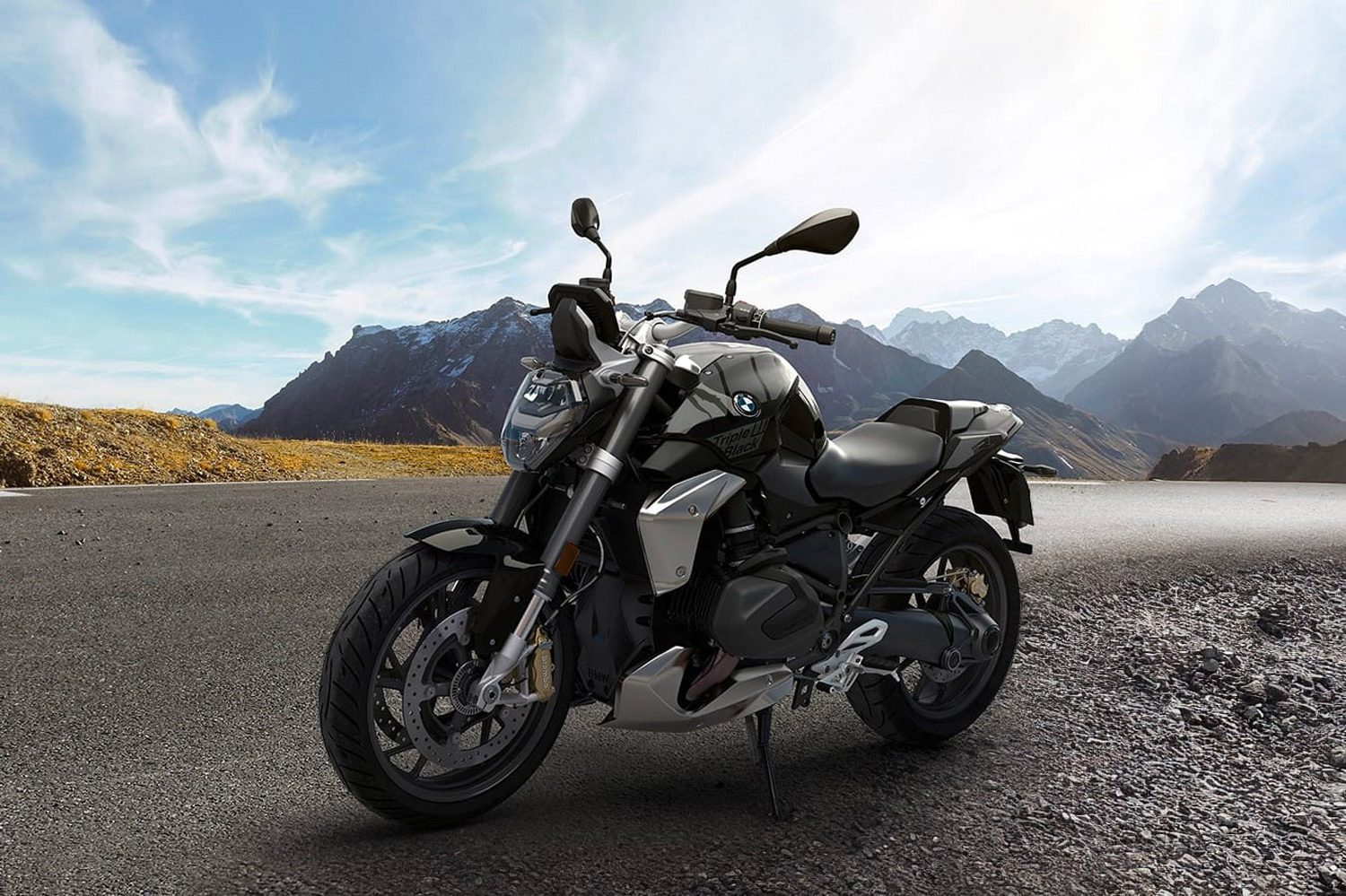 photo of a 2023 BMW R 1250 R motorcycle in Europe