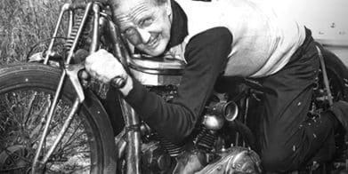 Burt Munro, the man behind the world's fastest Indian Motorcycle. Media sourced from MCN.