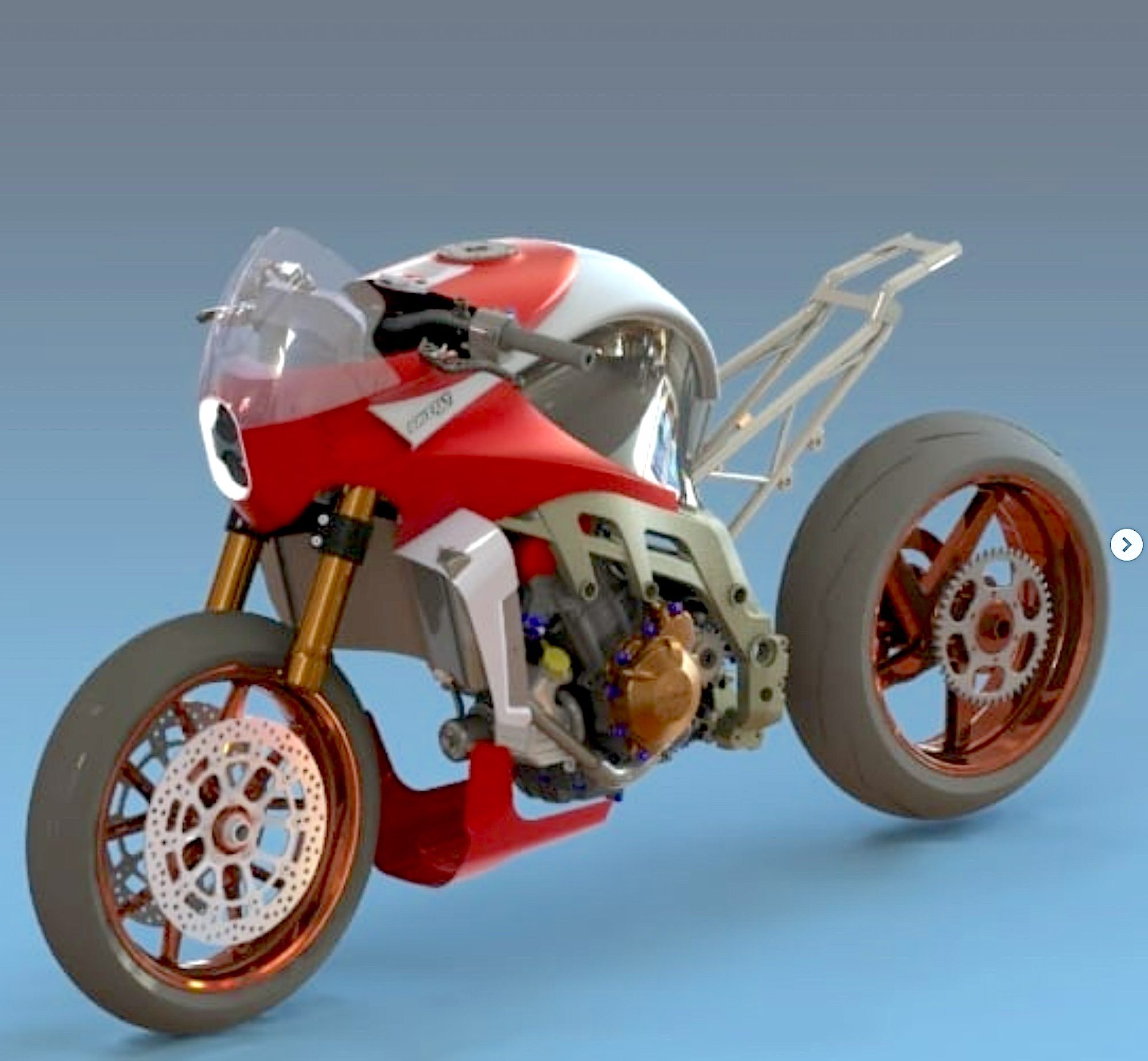 A motorcycle concept courtesy of Gerardo Rocha.