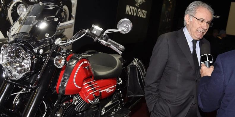Roberto Colaninno, Piaggio's CEO. Media sourced from Moto.it.