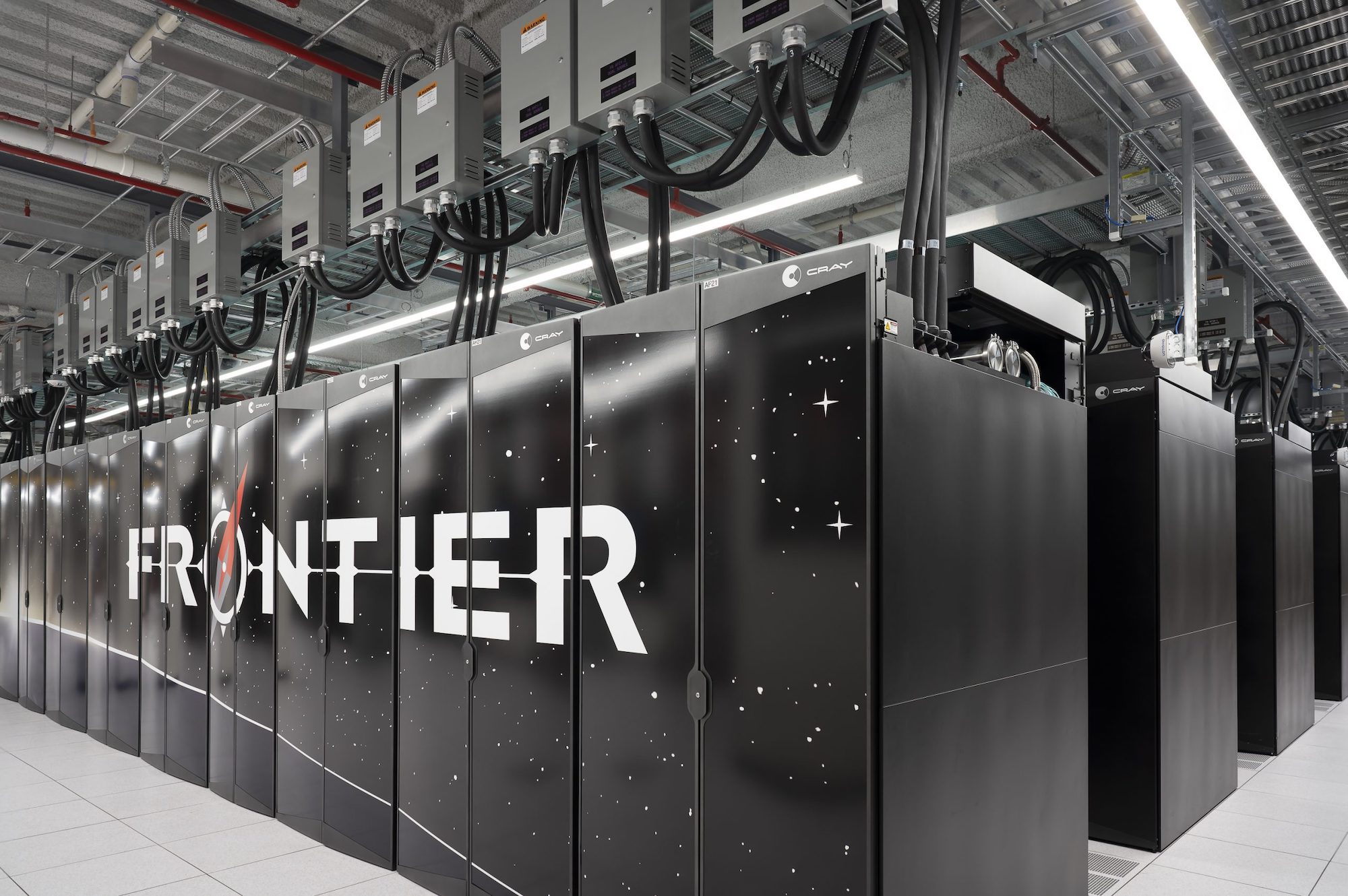 The world's highest-performing supercomputer: The Frontier. Media sourced from ORNL.