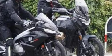 A spy shot showing Moto Guzzi's Stelvio raring for a nearing debut. Media sourced from Motociclismo.
