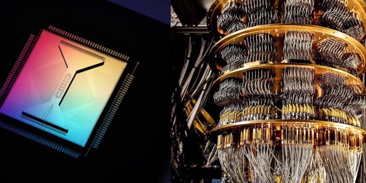 A view of Quantinuum's H2 processor (the one in the world's highest-performing quantum computer), next to a view of a quantum computer. Media sourced from the Quantum Insider as well as PRNewsWire.