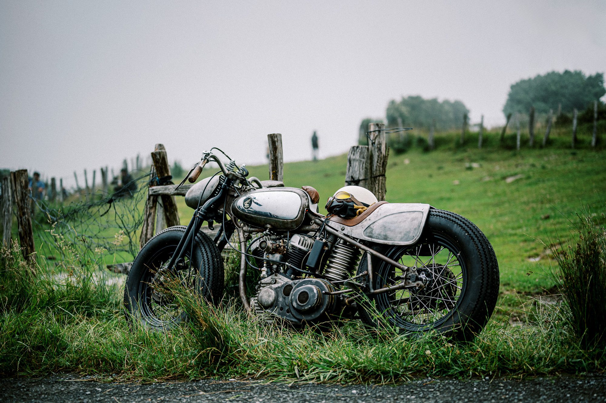 A Harley WLA at Punk's Peak for the Waves Bike Show in Biarritz, France