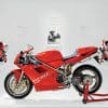 A view of the iconic 916 flagship bike that Massimo Tamburini designed thirty years ago. Media sourced from Ducati.