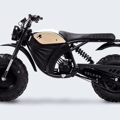 A view of the newest electric off-roading motorcycle from Volvon: The Grunt EVO. Media provided by Volcon.