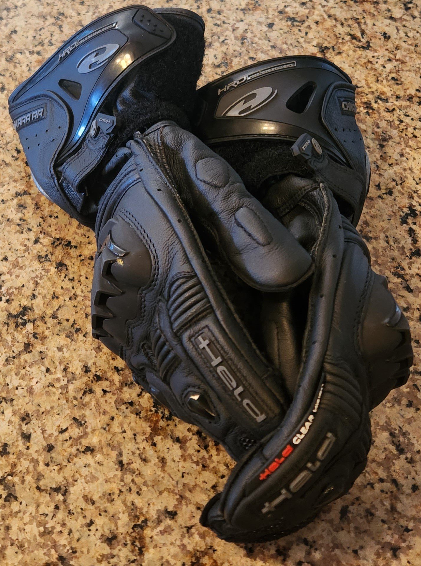 closeup of chikara rr gloves side by side