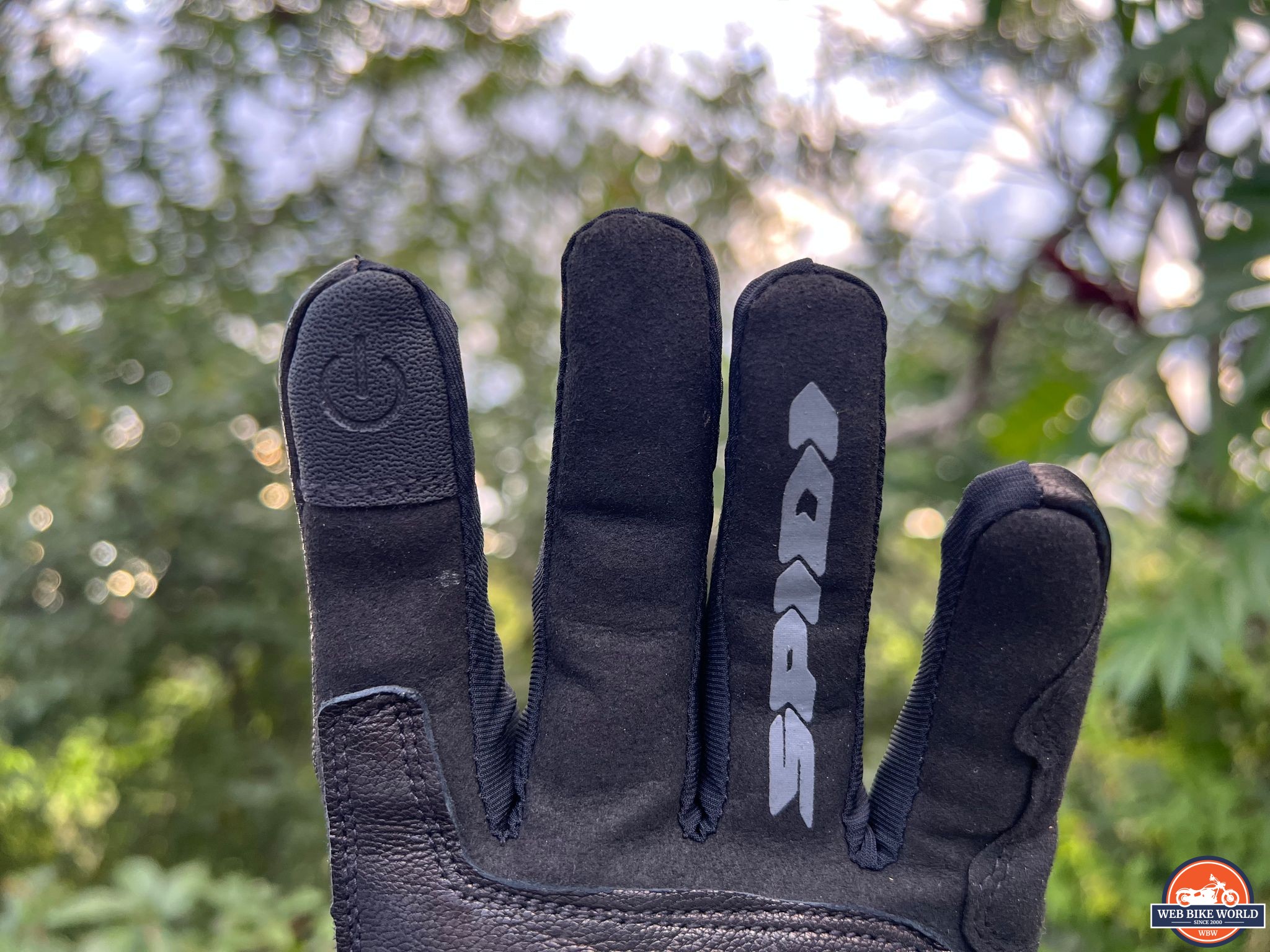 Fingers of Spidi Nkd H2Out Gloves