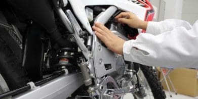 A Honda motorcycle technician. Media sourced from Honda.